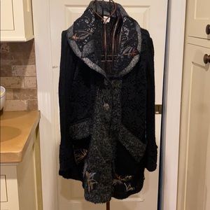Siono petite button up long sweater